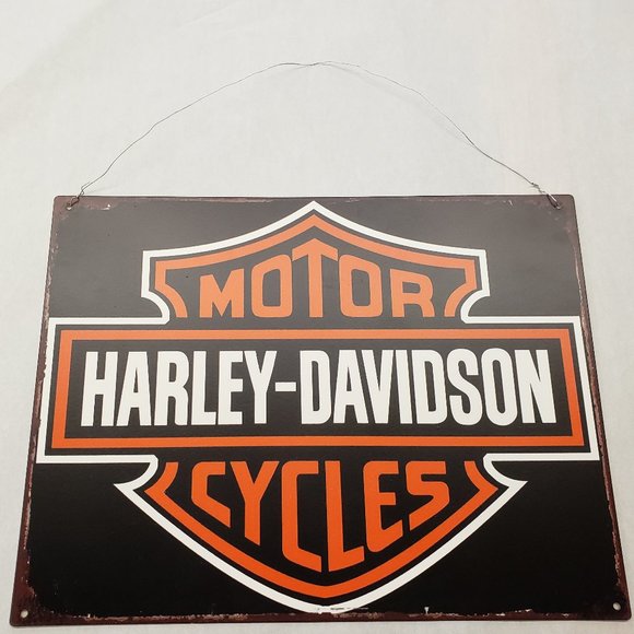 NEW HARLEY-DAVIDSON TIN METAL SIGN GARAGE RETRO STYLE - Picture 1 of 2